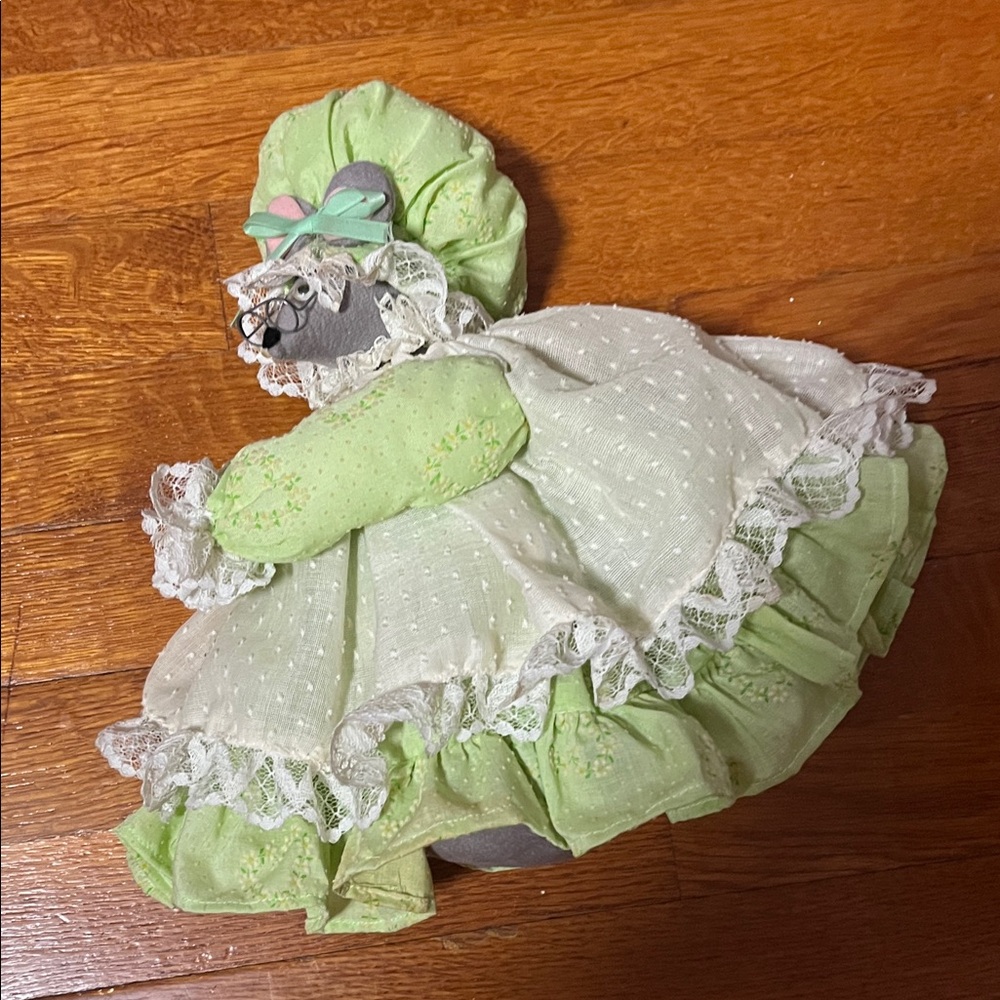 Vintage, handmade mouse Doll 60 years old